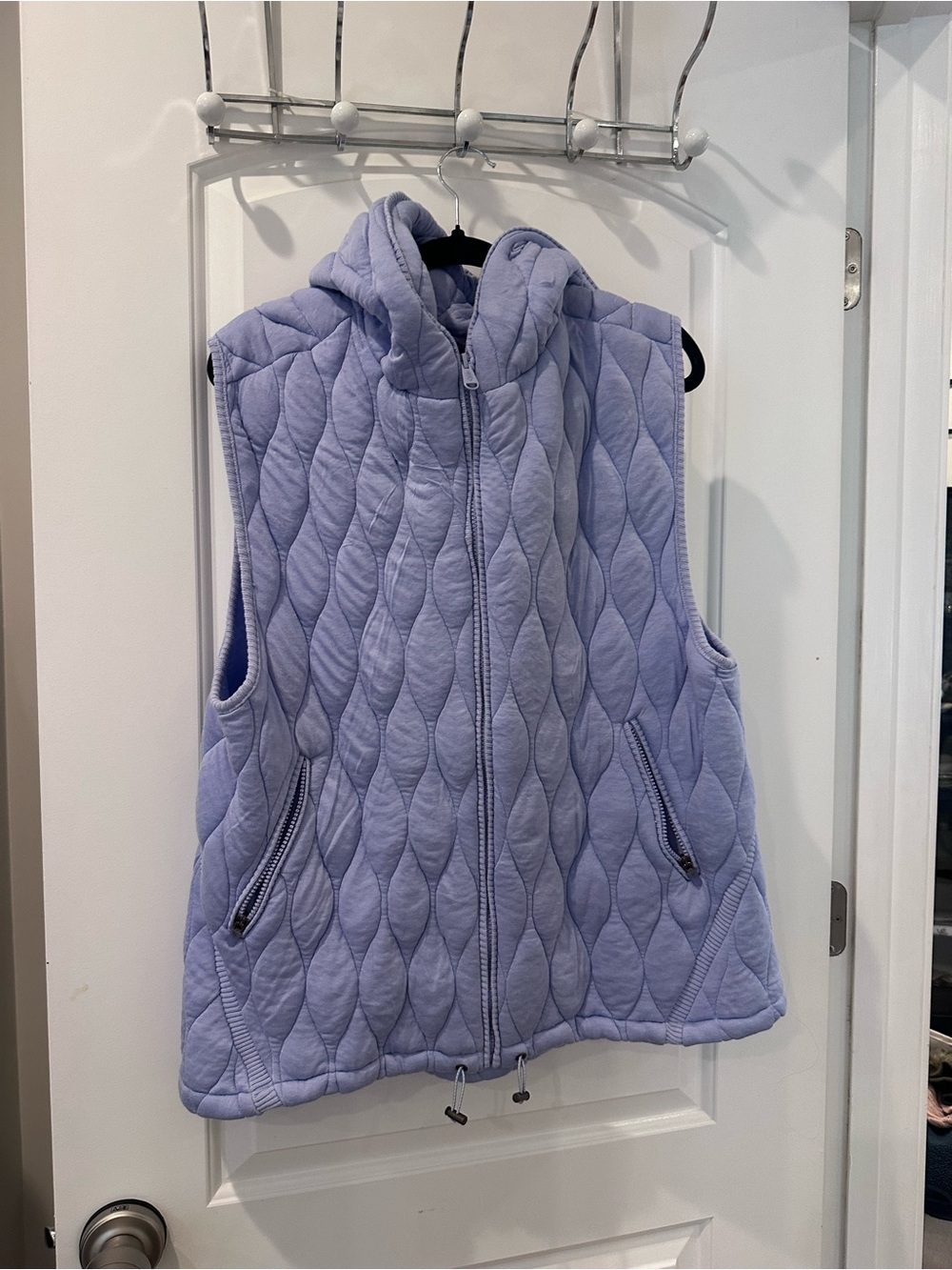 FP Movement by Free People Quilted Lavender Hooded Vest